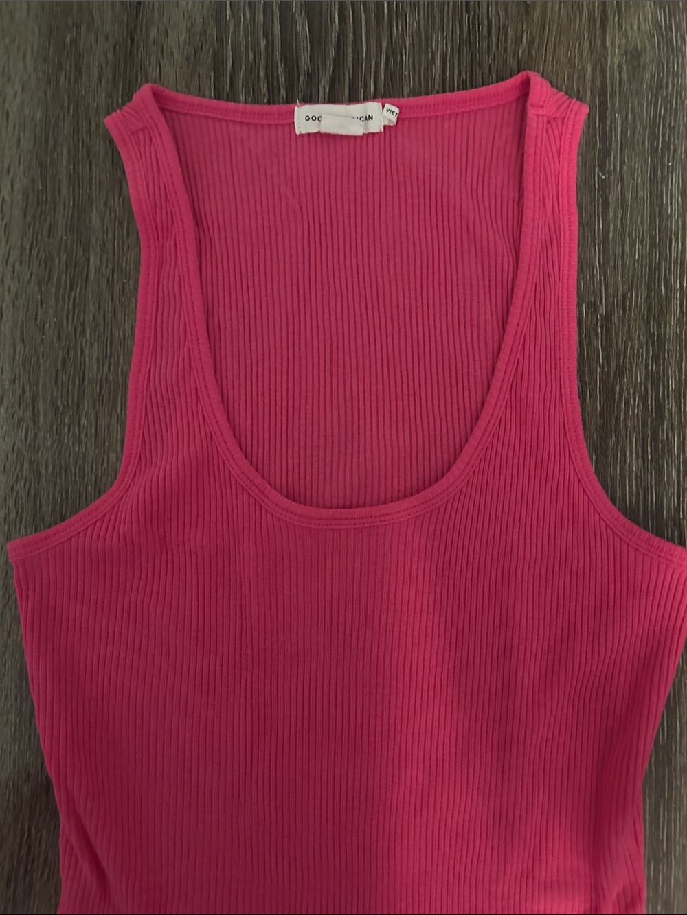 Good American Hot Pink Ribbed Tank - Picture 3 of 5